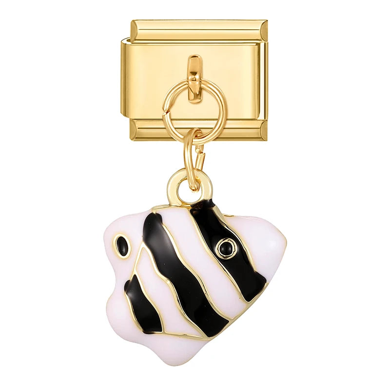 2025 Women Fish Dolphin Fruits Mushroom Italian Charms Links Beads