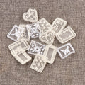 10pcs 33-51mm Mix White Lace Appliques For DIY Clothing Bag Decoration Sewing Accessory Exquisite Patch Without Gum cp4188 Qme 10pcs 3.3-5.1cm