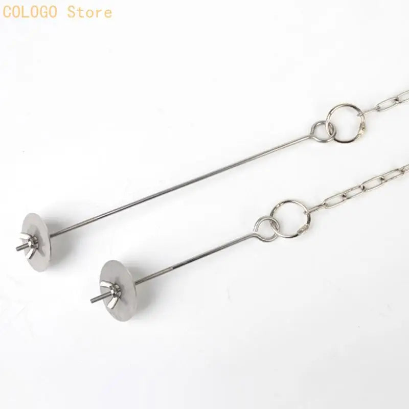 Vegetable Skewer Feeders Poultry Hanging Stainless Steel Adjustable Qme