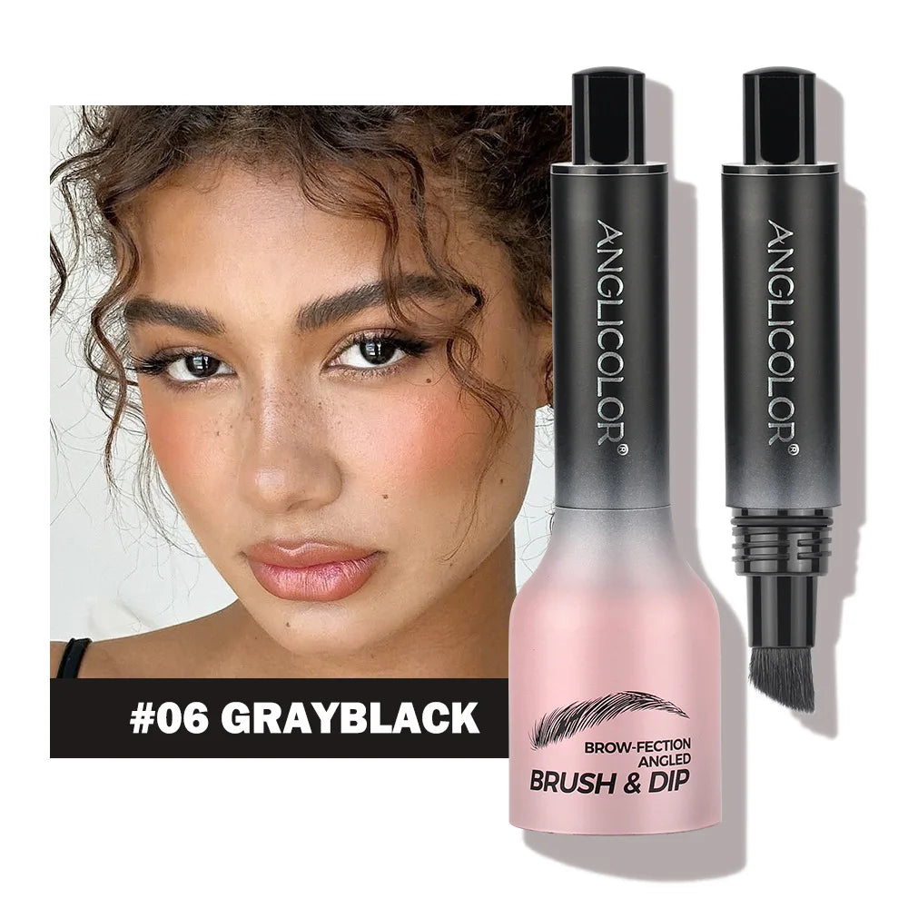 4 Colors Eyebrow Pen Waterproof 4 Fork Tip Eyebrow Tattoo Pencil Cosmetic Long Lasting Natural Dark Brown Liquid Eye Brow Pencil Qme C-06