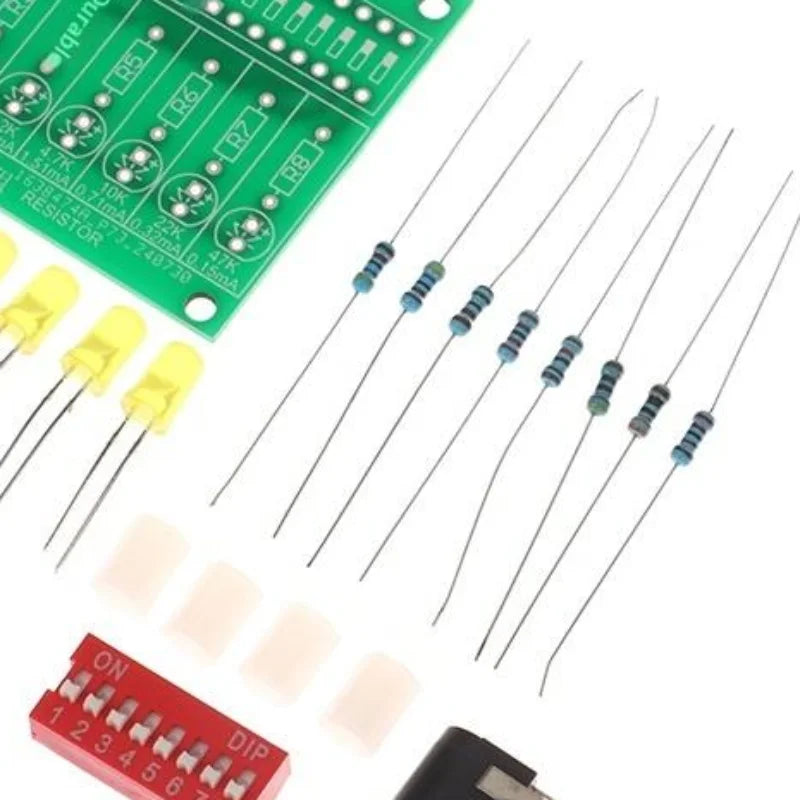 Electronic Soldering LED Light Current Test DIY Practice Board Qme