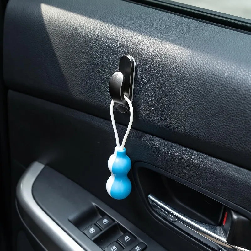 Car Hooks Organizer Self Adhesive Hook Hanger for USB Cable Headphone Key Bag Kitchen Bathroom Mini Hooks Storage Organizer Qme