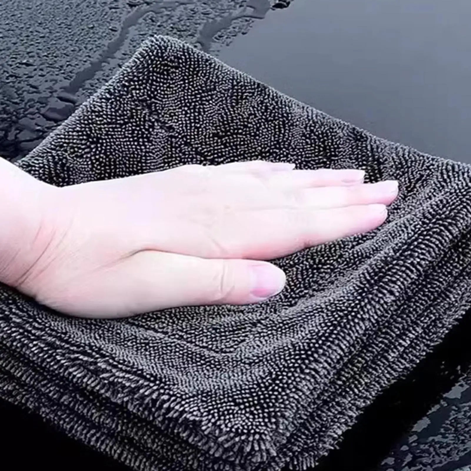 Car Wash Towels Drying Ultra Absorbent Streak Free Cleaning Supplies Extra Large Car Wash Towel for SUV RV Sedan Automotive Qme