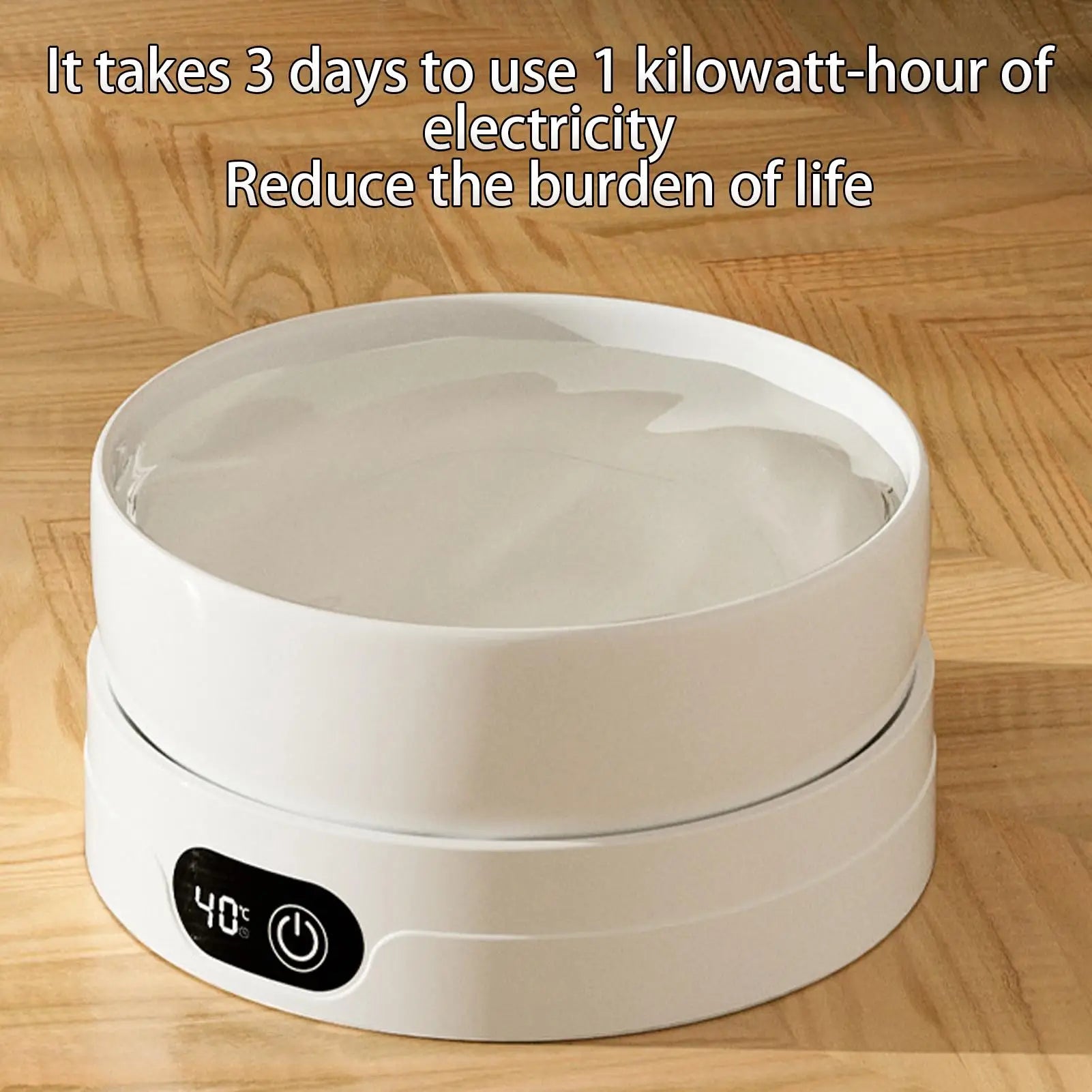 Heated Water Bowl for Dogs 4 Temperature Settings Pet Drinking Plate Thermal Heated Water Bowl for Chickens Ducks Birds Animals Qme