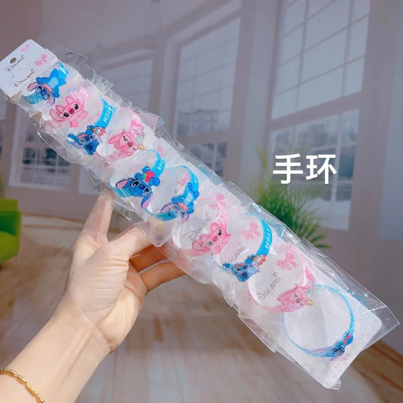 Cute “Stitch” Cartoon Acrylic Hair Clip Student Hair Accessories: Hair Ties, Elastic Bands, and Hair Bands Qme