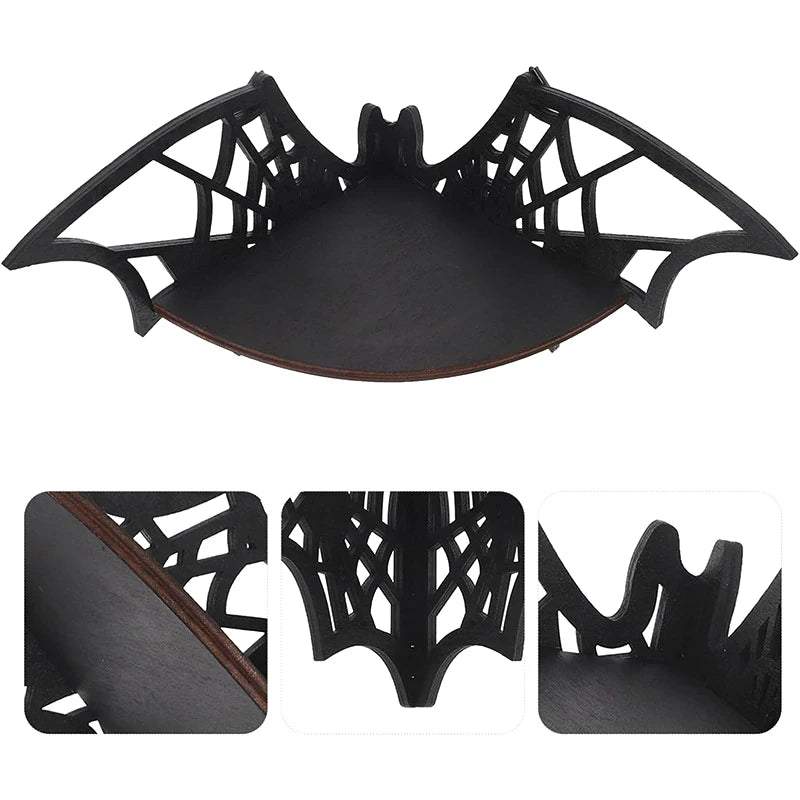 Halloween Decorative Shelf Home Bat Corner Shelves Wooden Floating Qme Default Title