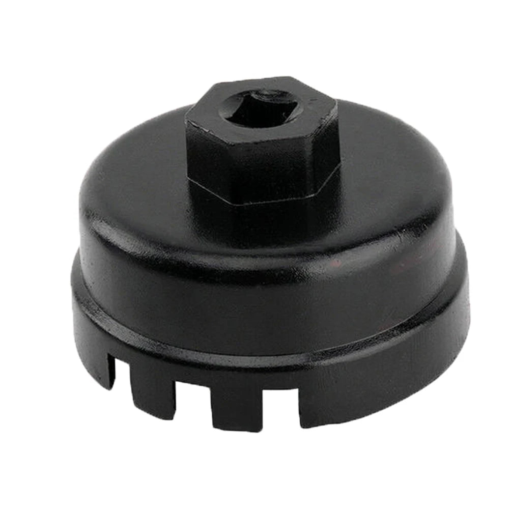 Professional Aluminum Oil Filter Wrench Cap Style Tool for Toyota Lexus Engines Universal Car Maintenance Repair Accessory Qme black