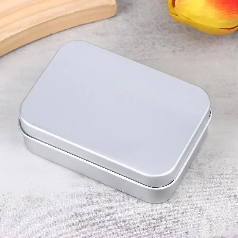 Travel Soap Tray Container Dish Home Bathrooms Square Aluminum Box Qme A2