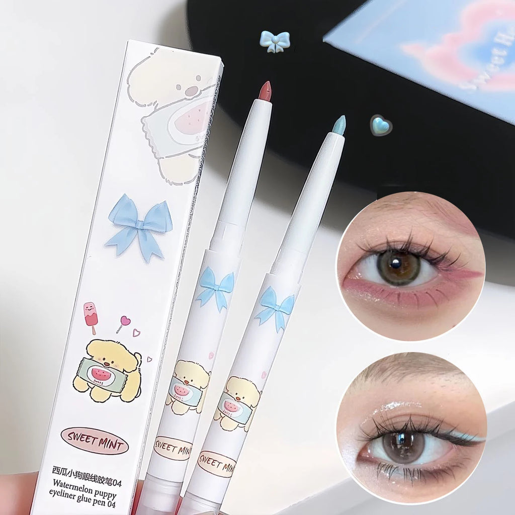 Silky Eye Liner Pencil Lying Silkworm Shadow Pen Natural Matte Green Pink Eyeliner Gel Easy To Color Waterproof Eye Make Up Tool Qme