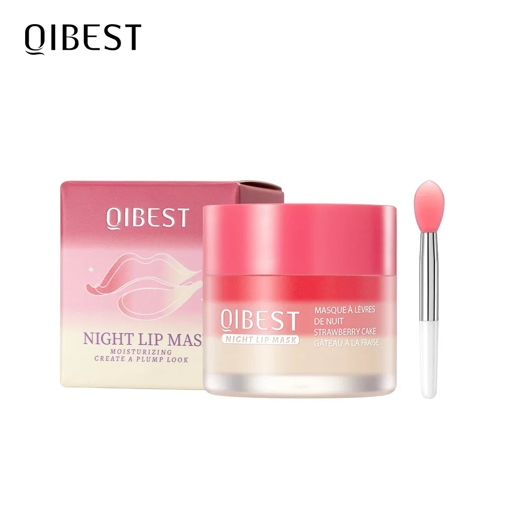 QIBEST Lip Balm Lightening Lip Sleeping Mask Gloss Oil Exfoliating Clean Moisturizer Makeup Beauty Skin Care Products Qme