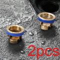 Shower Floor Drain Backflow Prevention Magnetic Suspension One-Way Drain Valve Floor Drain Inserted Drain Plug Brass Quick Qme 2PCS