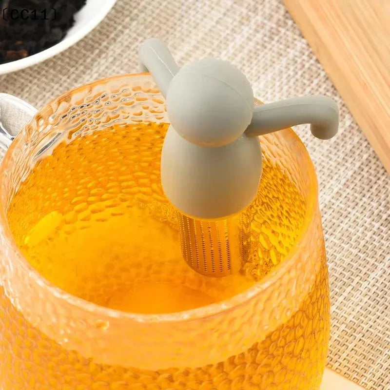 Stainless Steel Creative Human-shaped Tea Infuser Kitchen Home Use Qme
