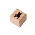 Cute Little Black Cat Decoration Stamp Retro Wooden Rubber Stamps for Scrapbooking Stationery DIY Decorative Craft Standard Seal Qme A