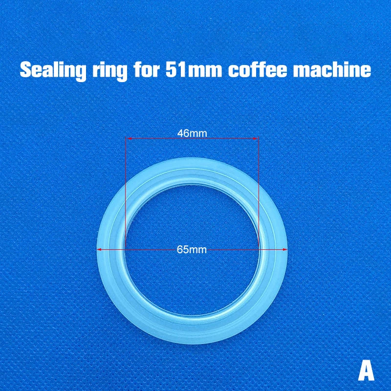 1PC 51/58Mm Coffee Machine Handle Sealing Ring Accessories Silicone Rubber Ring Sealing Gasket Rubber Ring. Qme A