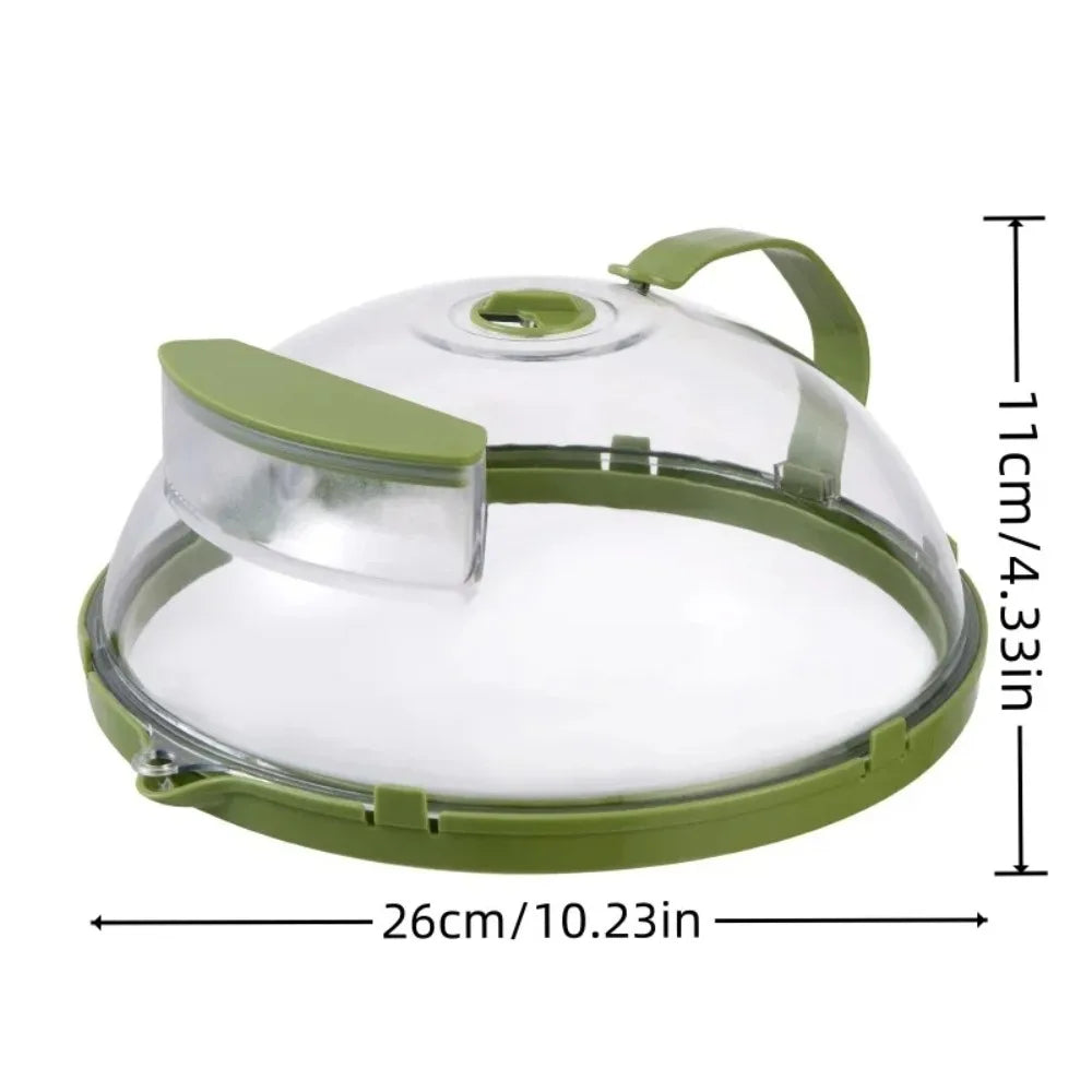 Versatile Clear Microwave Splatter Cover Water Steamer Ergonomic Qme 1PC