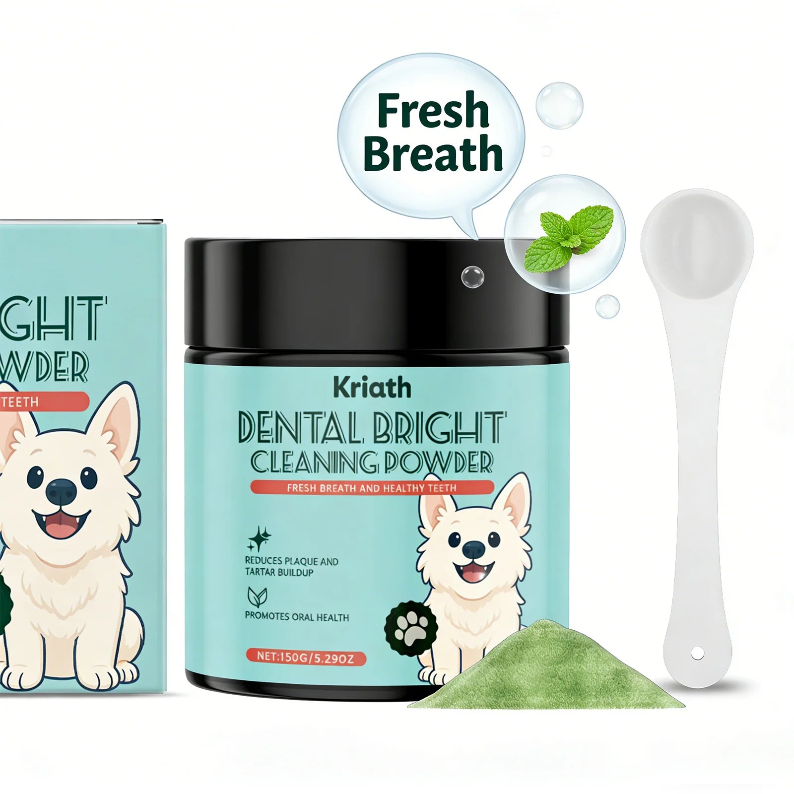 Dog Tooth Cleaning Powder Removing teeth Surface Stains Reduce Dental Plaques Eliminate Bad Breath Daily Dog Teeth Care Products Qme