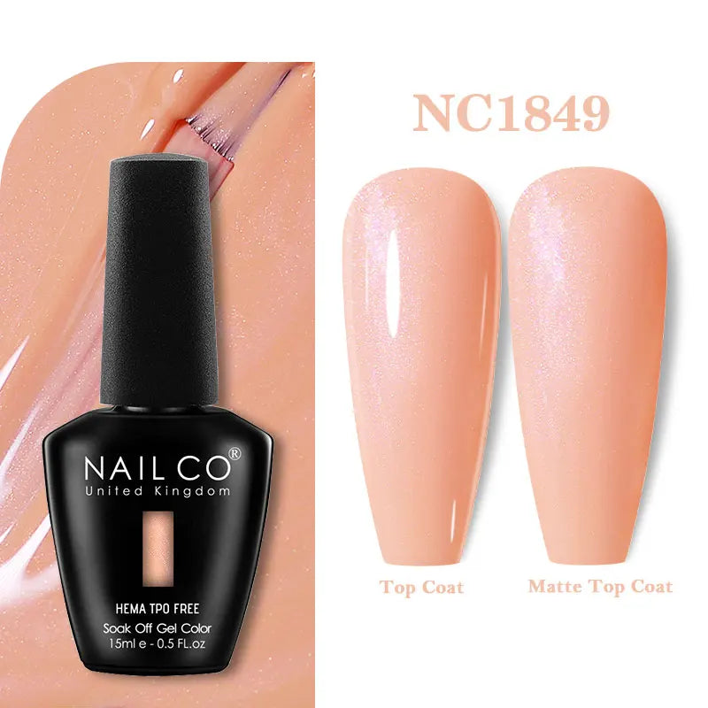 NAILCO Coat Base Gel Nail Polish Nails Art Semi Permanent Lacquer Qme 1849
