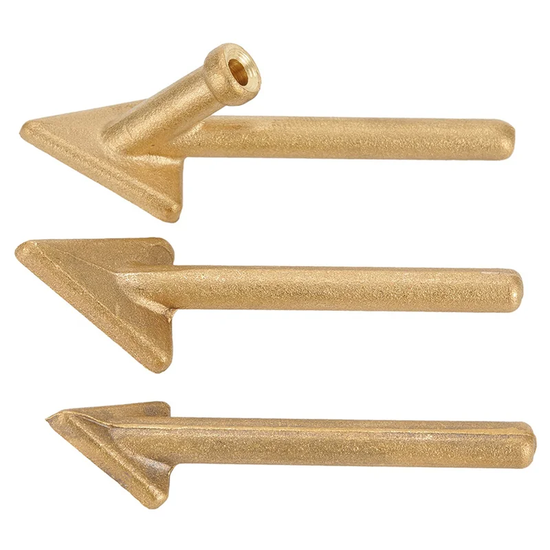 A02F-6Pcs Iron Plastic Welder Soldering Iron Tips Copper Repair Triangular Smoothing Head Welding Tips Replacement Tips Qme