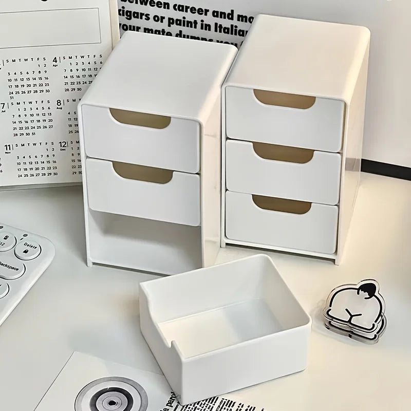 Three-Tier Desk Organizer - Office Supplies, Jewelry & Makeup Organizer - Portable, Floor Mount, Portable Organizer, Qme