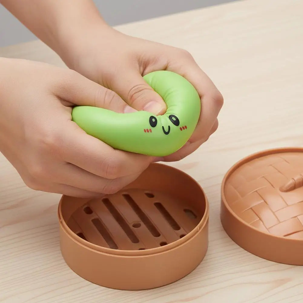 Realistic Giant Steamed Bun Squeezable Toy Simulation Food Squishies Qme