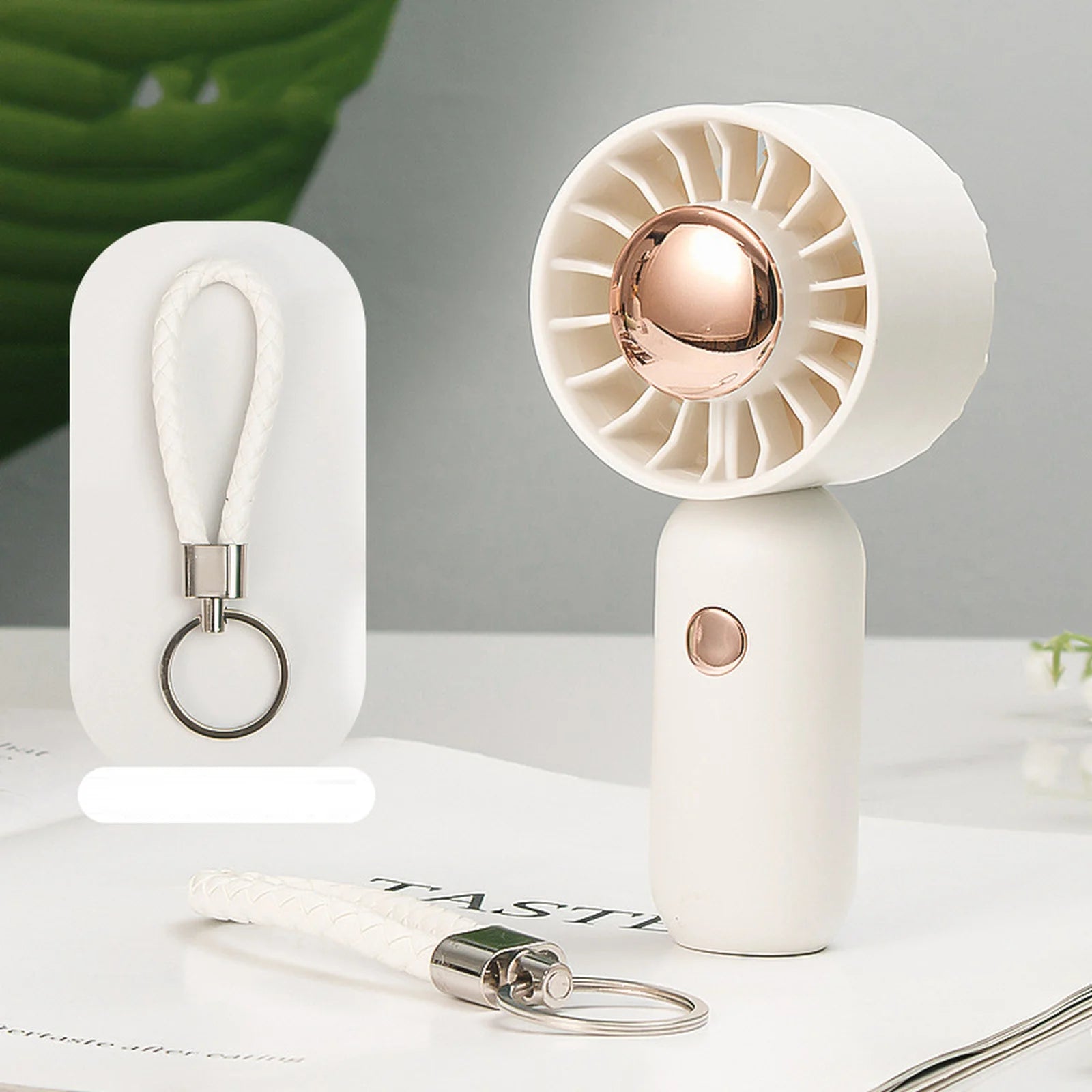 Small Outdoor Portable Handheld Fan Powerful Wind High Speed Fan New Solid Color Mini Fan Summer Daily Essential Products Qme White one size