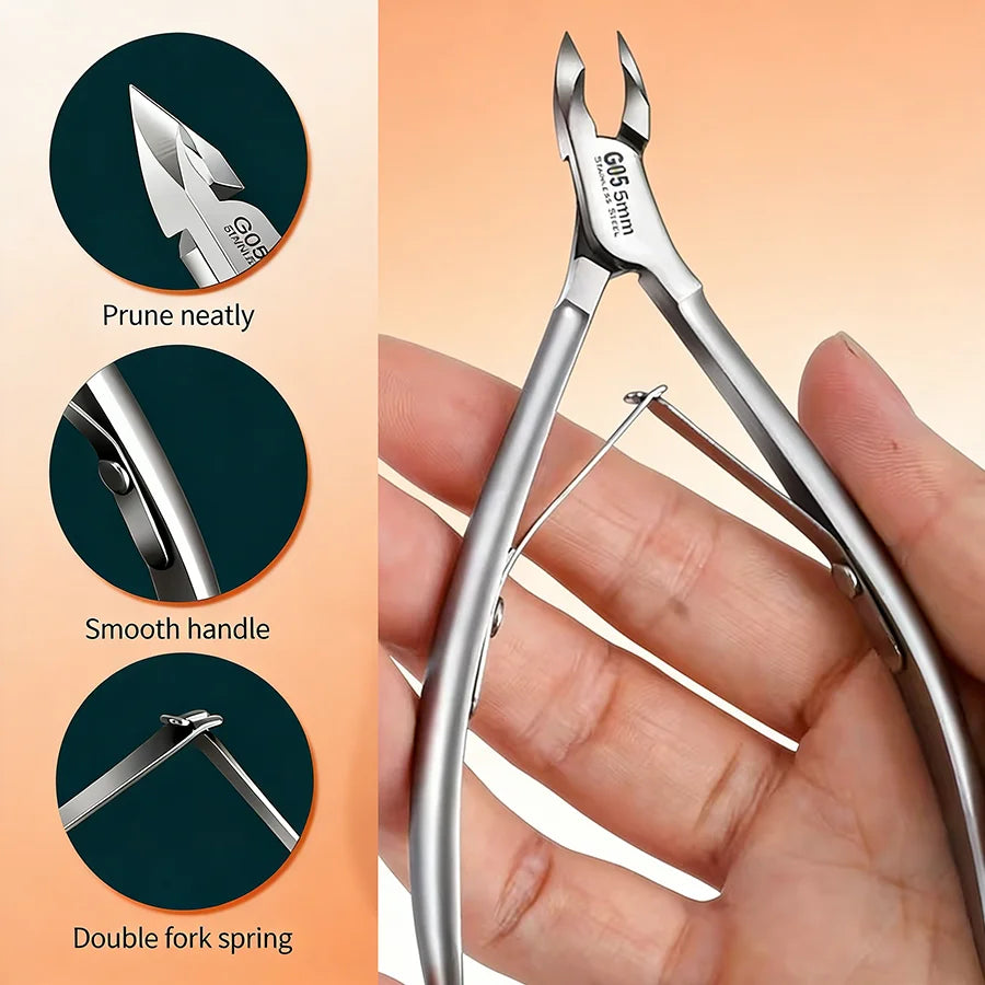 Professional Cuticle Scissors Dead Light Beige Old Precision Manicure Qme