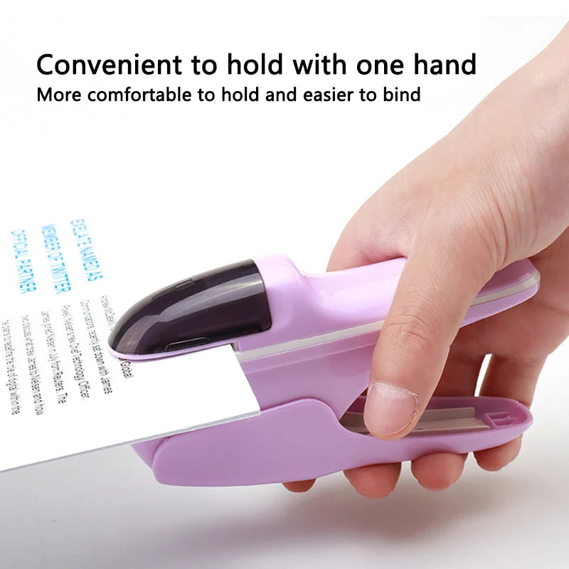 Desktop Stapleless Stapler For Fixing Up To 8 Sheets For Home School Office Desktop Stapler Ticket Paper And Document Binding Qme