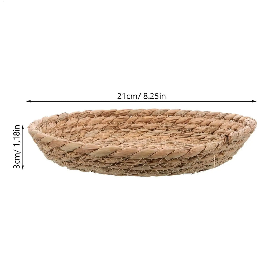 Bird Nest Woven Straw Laying House Chew Toys 5-Piece Outdoor Breeding Qme
