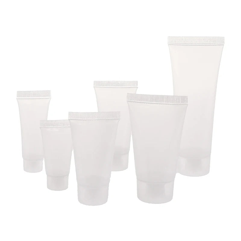 Empty Lipstick Tube Lip Balm Soft Makeup Squeeze Clear Plastic Gloss Qme