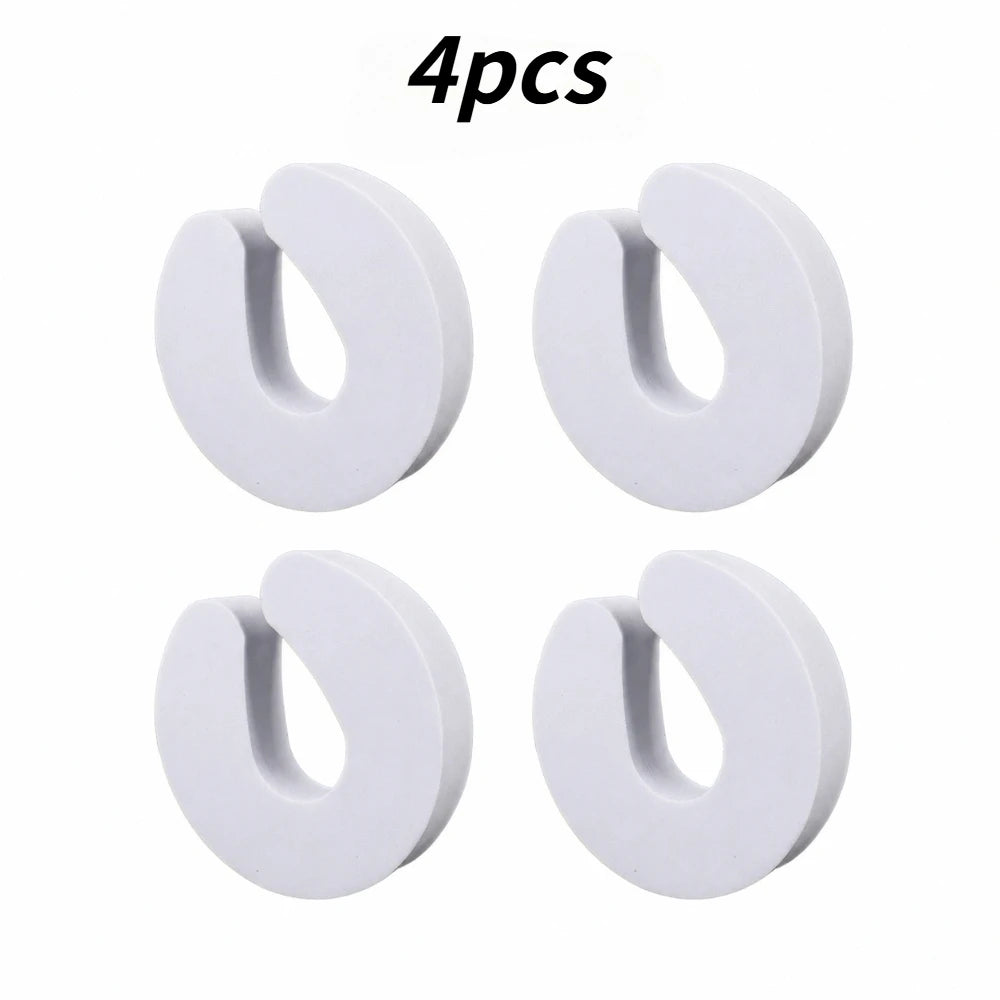 Finger Protector Door Clip Soft Foam Door Stopper 2/4/6Pcs Anti-pinch Guard Hardware for Kitchen Bedroom Household Doors Qme white 4pcs