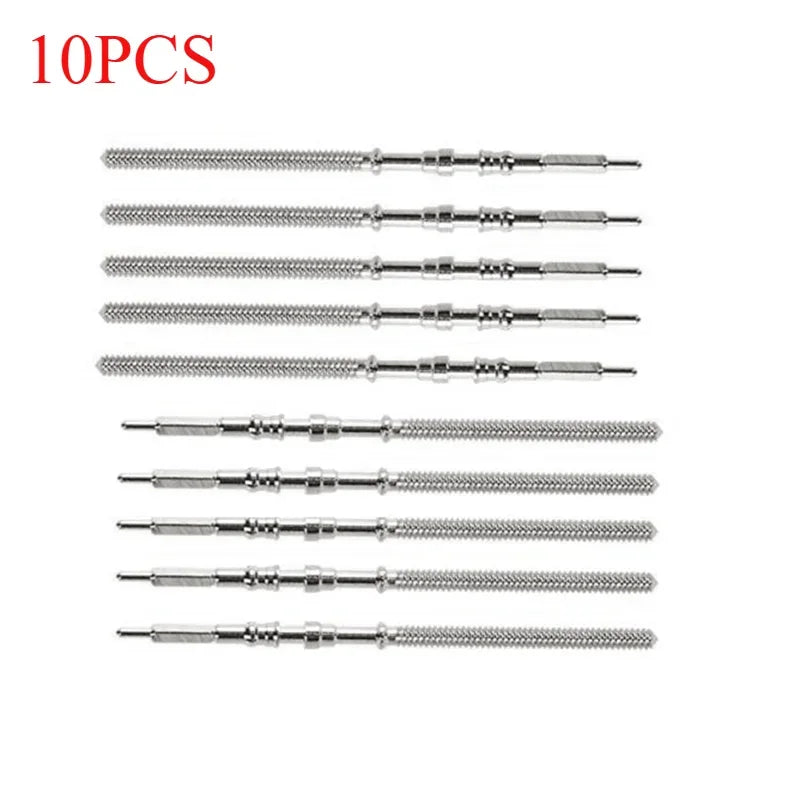 10Pcs 5Pcs Movement Watch Steel Stem Crown Kit Watch Of Parts NH35 NH36 NH38 NH39 Movement Watch Stem Spare Parts Qme