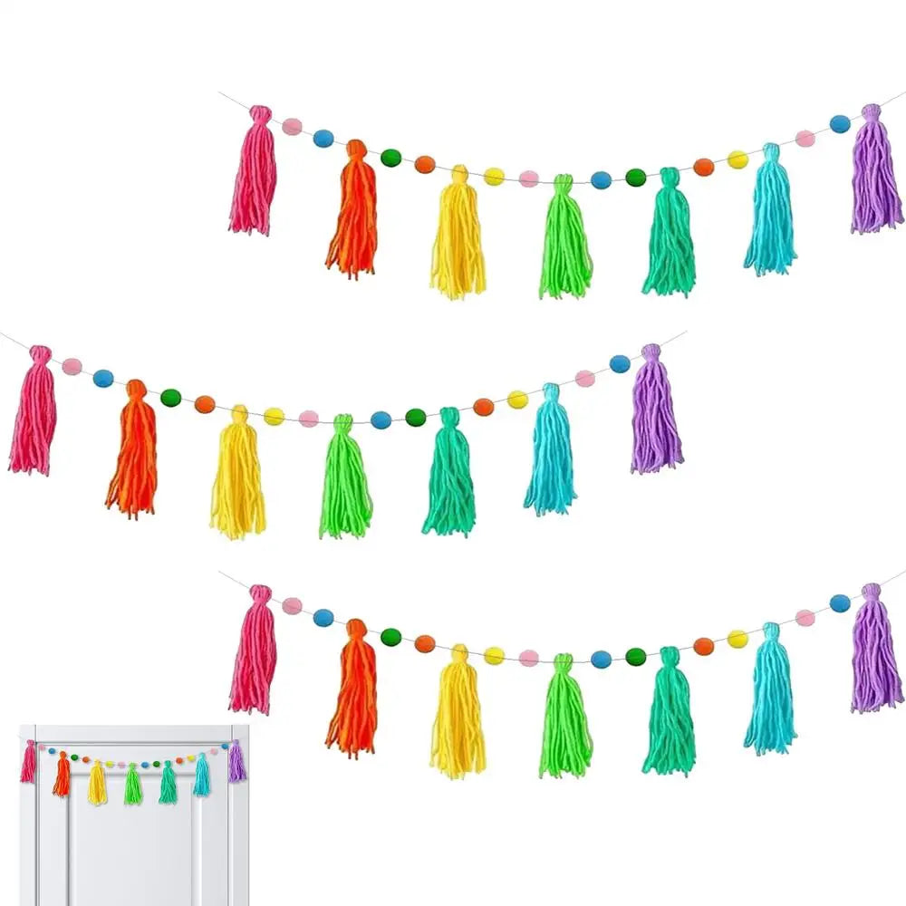 Boho Garland 3 Colorful Ribbon Seasonal Decorations Kindergarten Qme D China Mainland