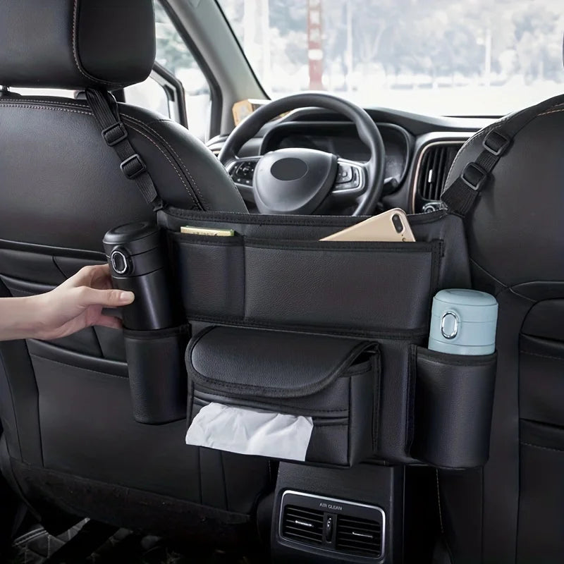 Organize Your Car with This Hanging Storage Bag - Keep Your Car Seat Clean & Tidy! Qme
