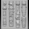 Halloween 3D Silicone Nail Mold Pumpkin Skull Bat Ghost Spider Web Qme Default Title