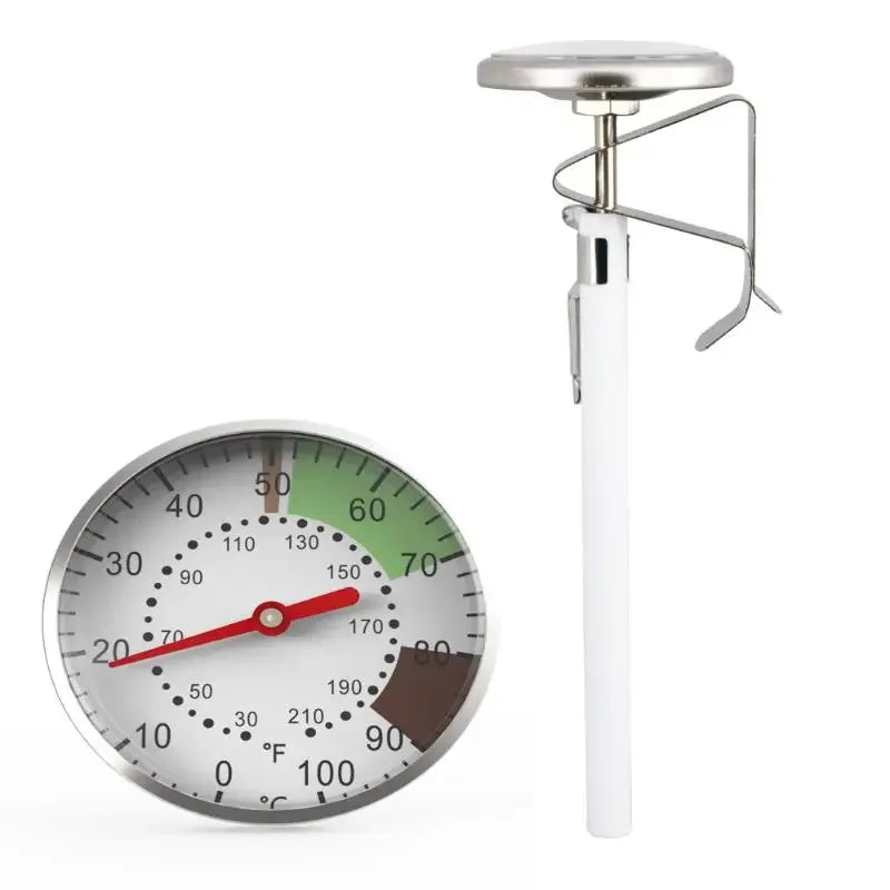 Mechanical Dial F/C Kitchen Thermometer Probe Temperature Gage Food Milk Coffee Thermometer ﻿ Qme
