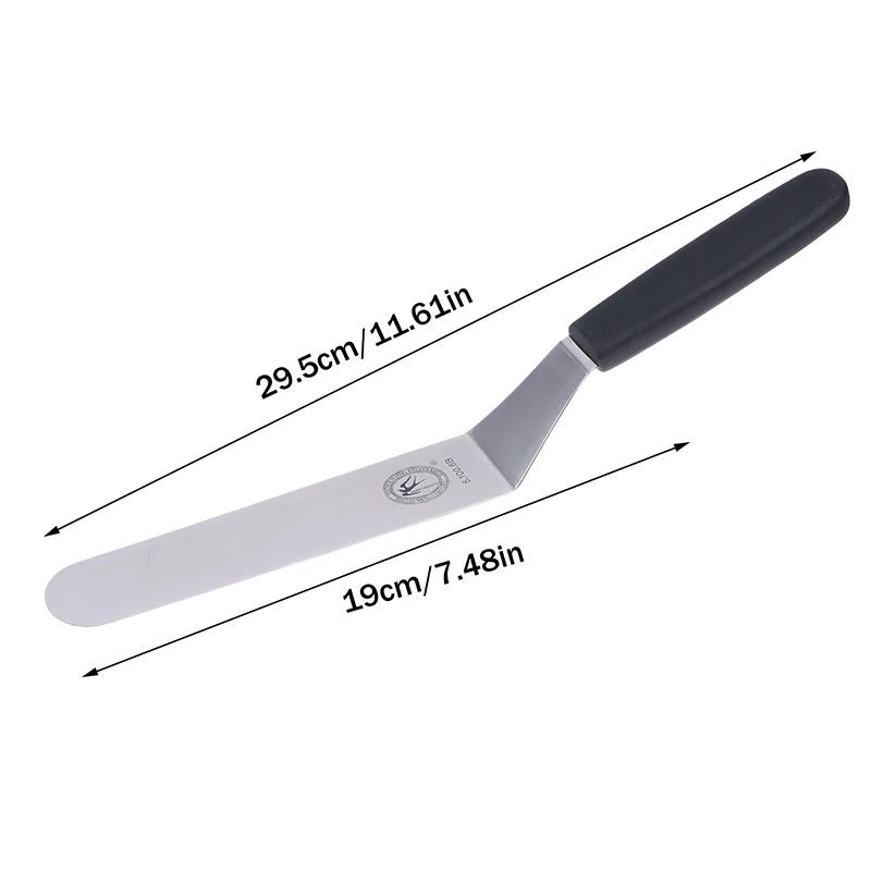 6 8 Spatula Angled Stainless Steel Palette Knife Curved Offset Blade Qme 8in