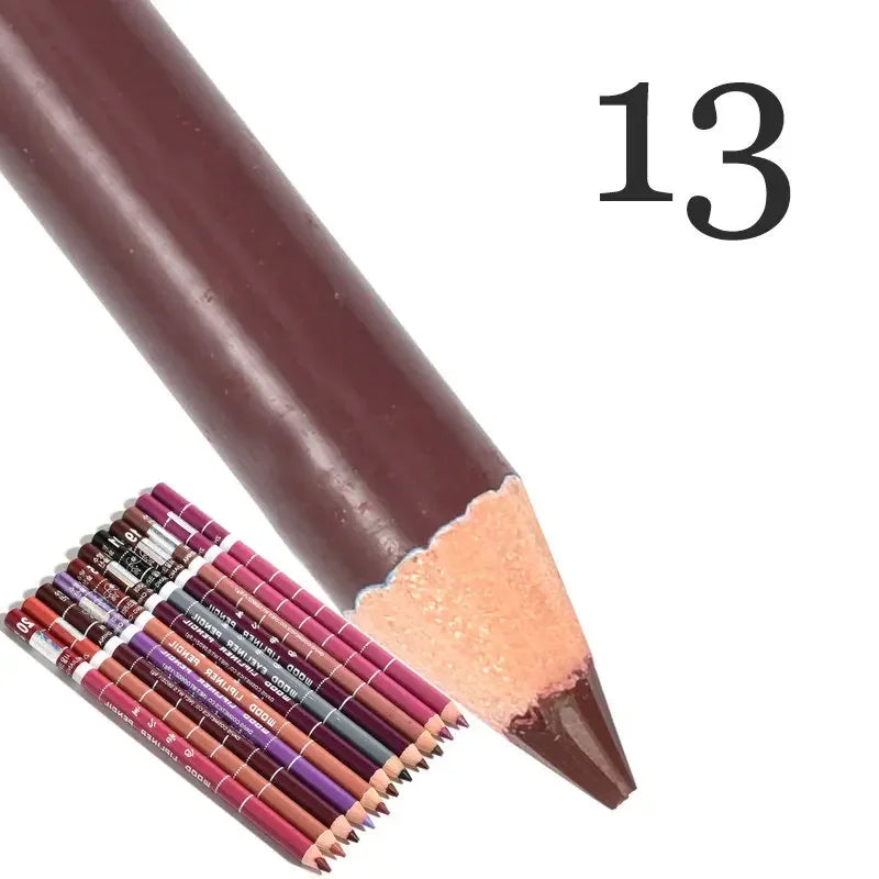 28Color Antifouling Lip Liner Professional Lipstick Pen Precise