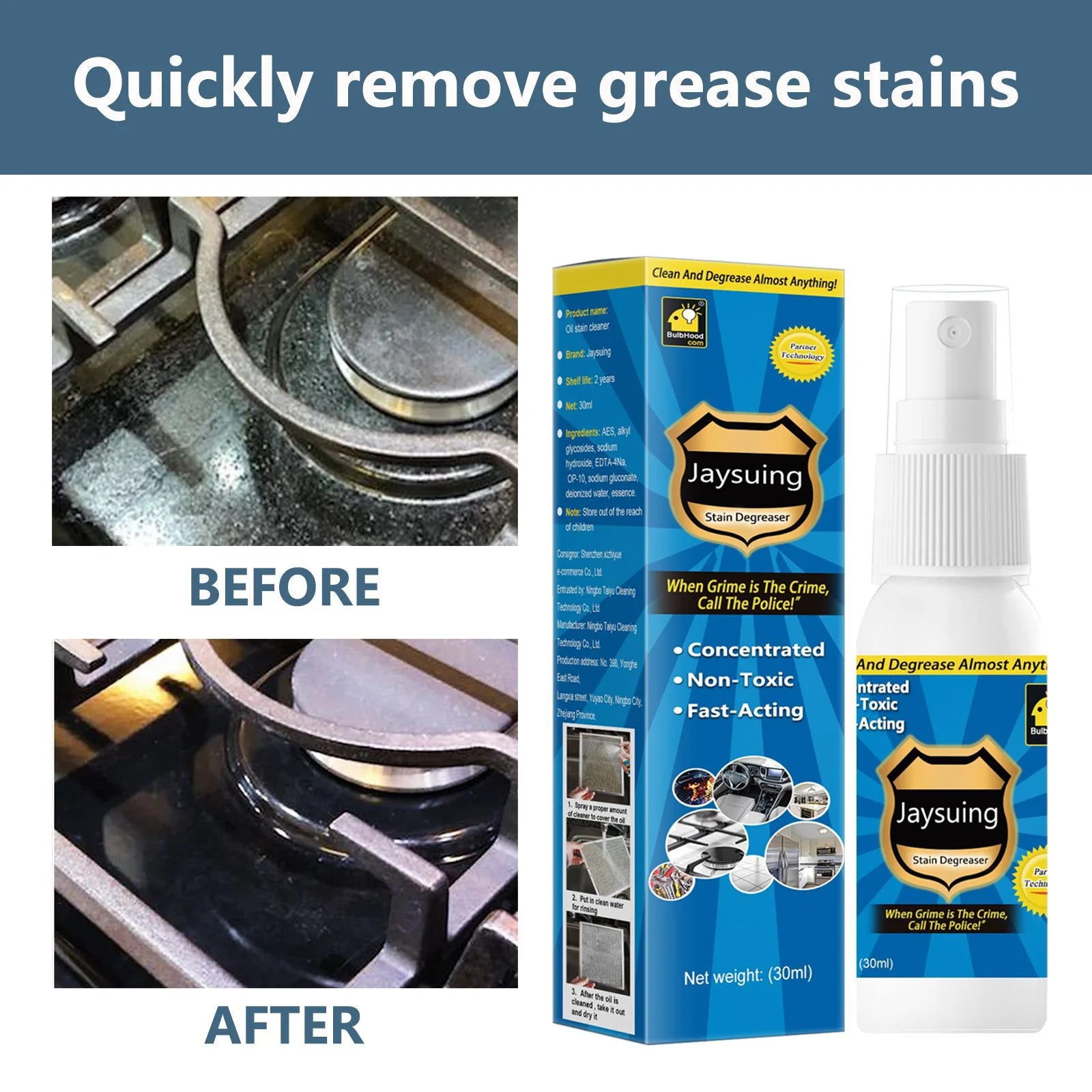 Oil Stain Cleaner Oven Household Grill Grease Detergent Range Hood Cleaning Oil Dirt Removal Anti Rust Kitchen Cleaning Spray Qme