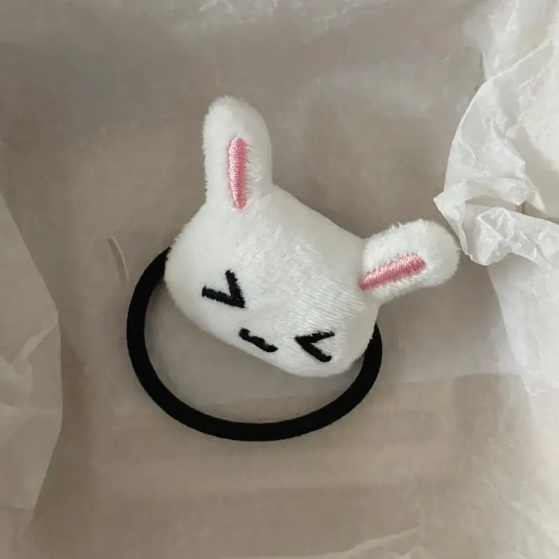 1 Cute Plush Bunny Rabbit Hair Tie Hairband Lolita Girls Students Qme