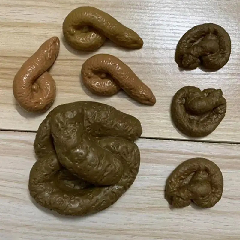 Prank Props Realistic Fake Turd Funny Joke Tricky Toys Drawstring Bag Qme One Size