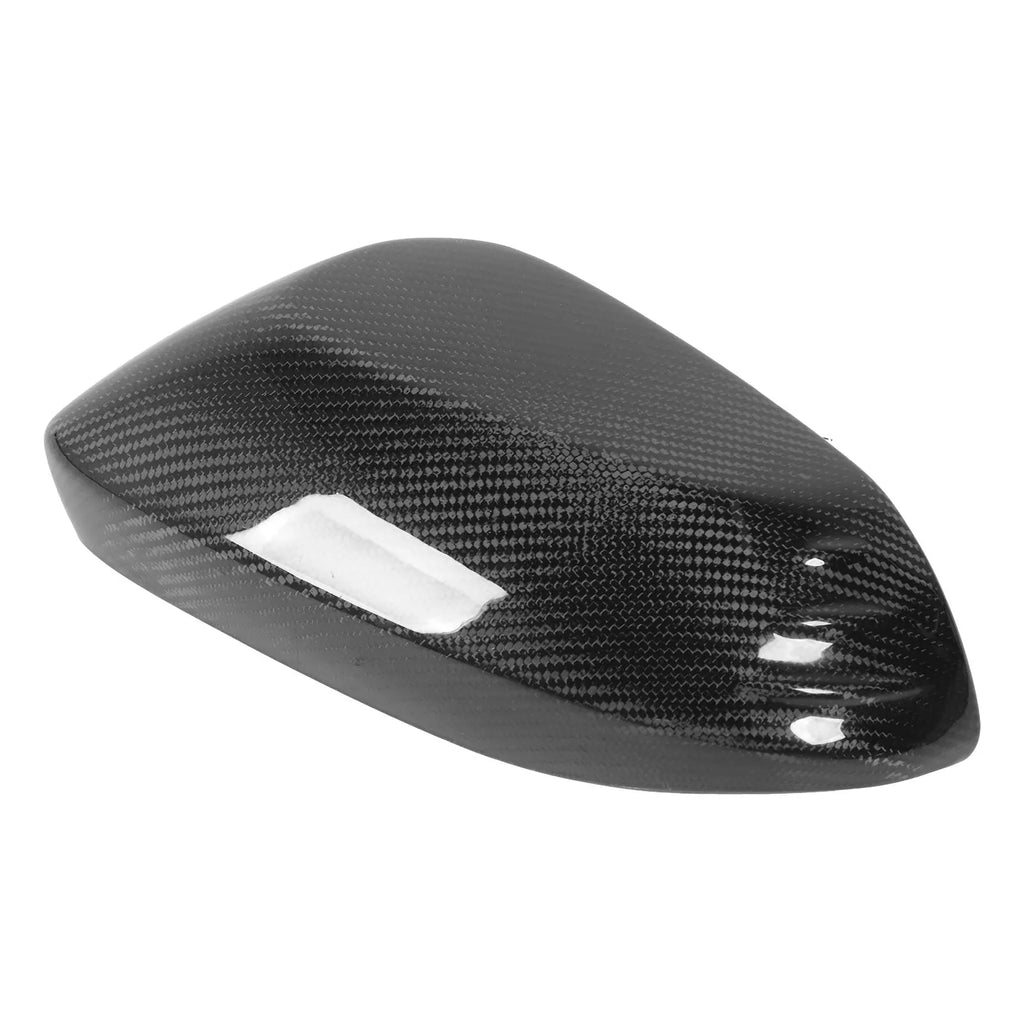 2PCS Car Side Rearview Mirror Cover Real Carbon Fiber Left Right Glossy for Toyota Corolla 2019 + Yaris GR 2020 + Qme