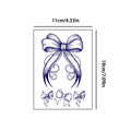 Sexy leg bow herbal juice temporary tattoo stickers for women's chest, waterproof and sweatproof, realistic temporary stickers Qme HC-205