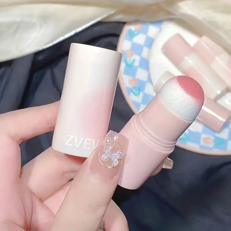 ZVEV Cloud Soft Matte Blush Stick Vibrant Moisturizing Korean Qme