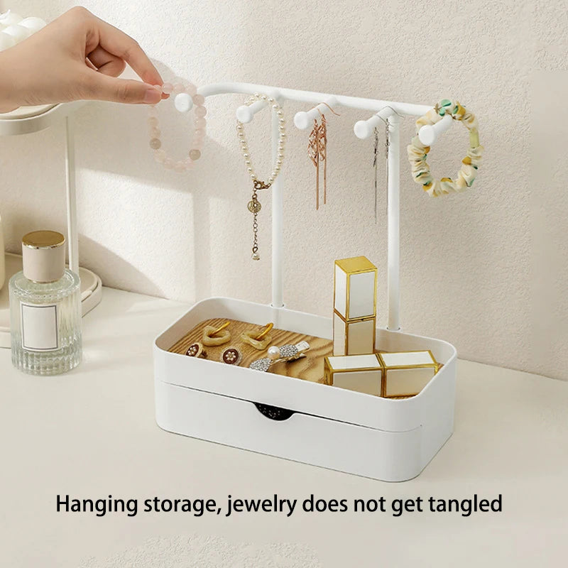 Jewelry Storage Rack Wooden Base Bracelet Rings Holder Fashion Qme
