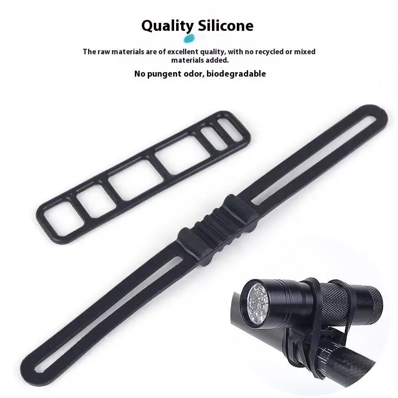 Bike Silicone Mount Bands Bicycle Light Straps Headlight Taillight Qme Default Title