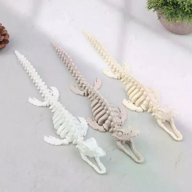 1PCS Realistic Skeleton Replica Aquarium Decoration Dinosaur Skeleton Model For Fish Tank Decoration Qme