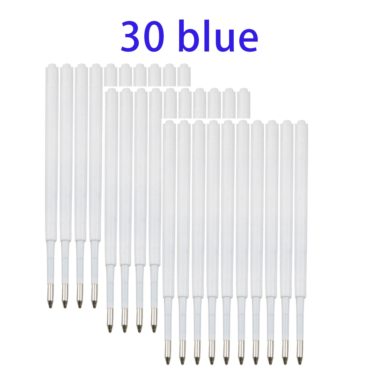 10-20pcs 0.7MM Ballpoint Pen Plastic G2 Refills Blue/Black Ink for Pens Writting Parts Office Stationery Qme 30 blue