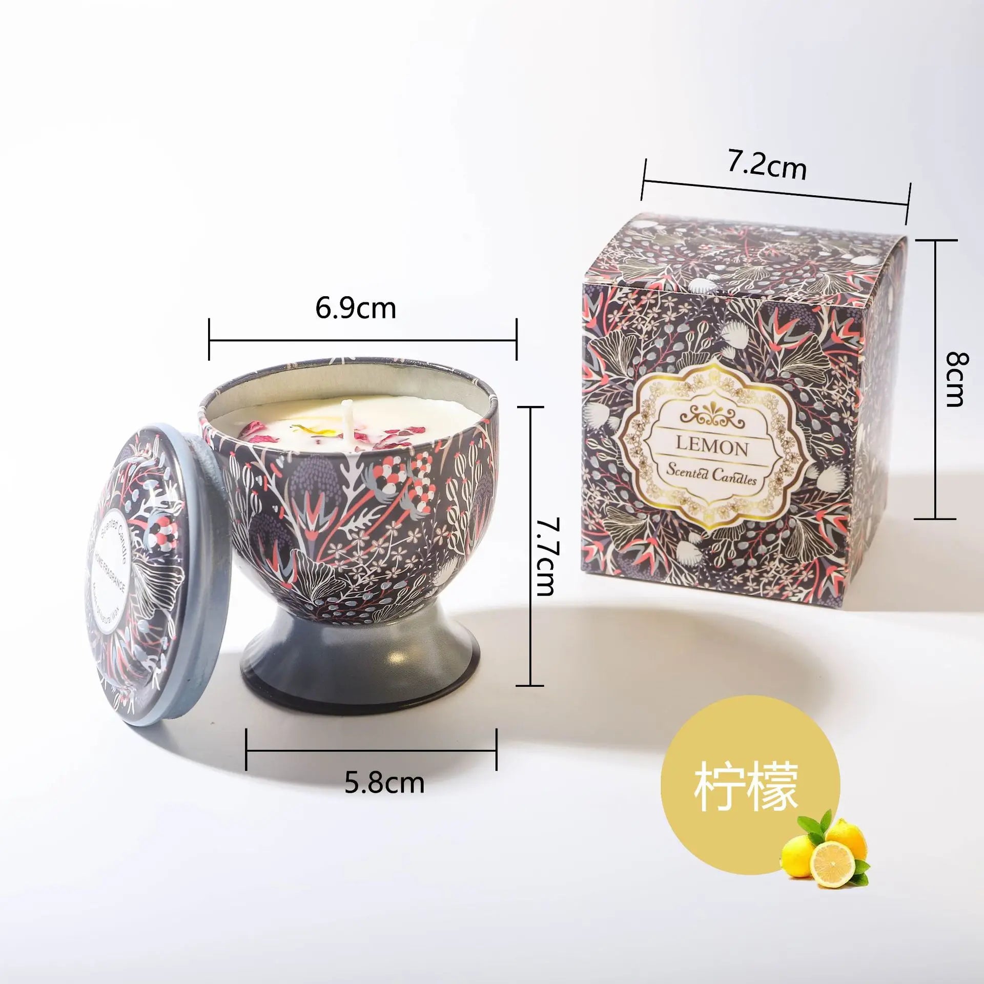 Candle Gift Set Soy Wax Aromatherapy Jar Candles in Tin Can Luxury Wedding Favors Bridesmaid Souvenir for Guests Home Decor Qme Lemon1