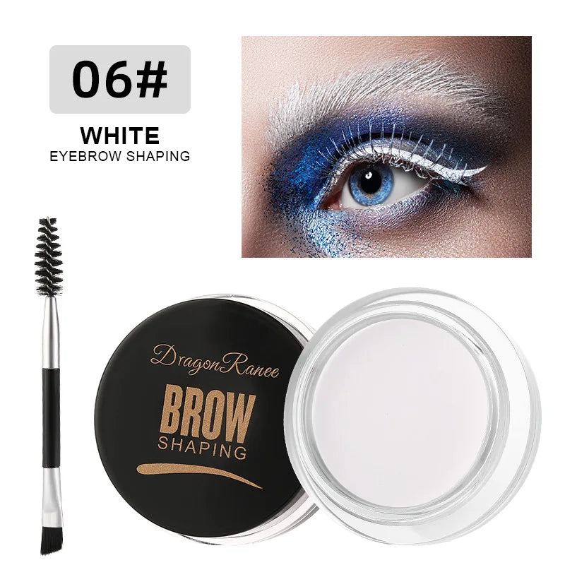 Dragon Ranee 6color Wild Eyebrow Styling Cream Gel Soap Wax White Qme 20222-06