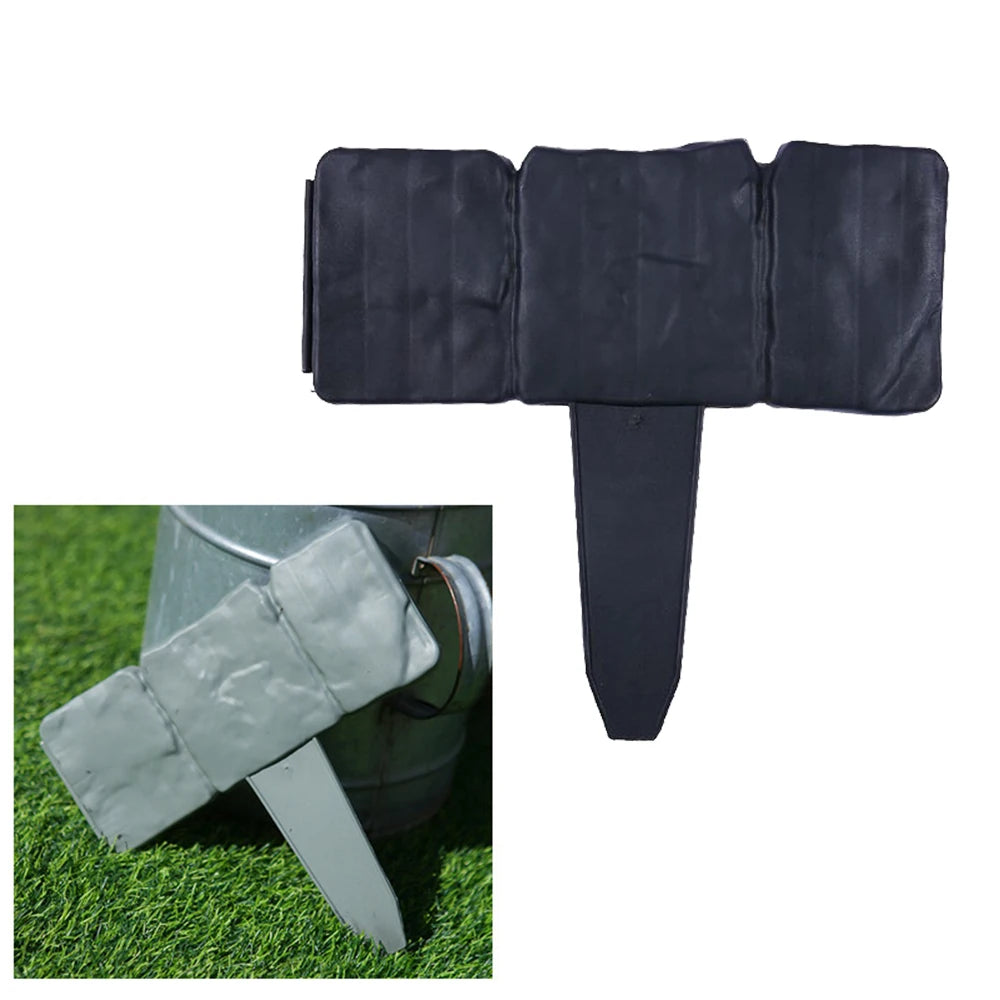 10/20pcs Garden Fence Imitation Stone Plant Support Stake Outdoor Edging Decorative Border DIY Lawn Yard Landscape Plant Fence Qme